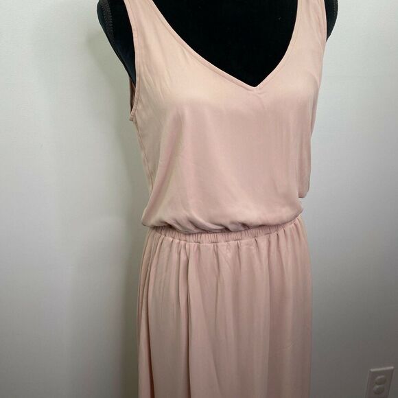 Show Me Your Mumu Kendall Maxi Dress Dusty Blush Crisp Women’s Size Small - Picture 3 of 9